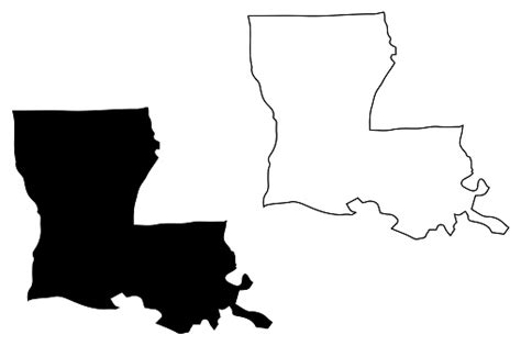 Louisiana Karte Vektor Stock Vektor Art Und Mehr Bilder Von Abstrakt