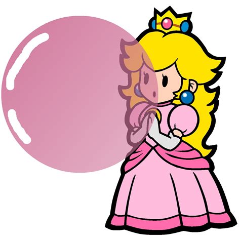 Princess Peach Gum Super Paper Mario By Mrentertainment On Deviantart