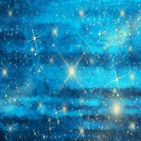 Blue Sky With Shining Stars By Grythunes Redbubble