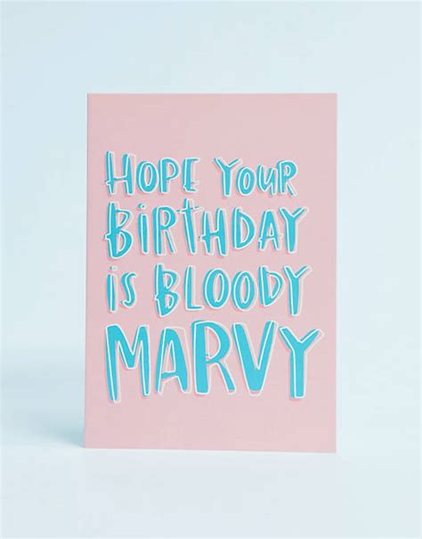 Lucy Maggie Bloody Marvy Birthday Card Asos