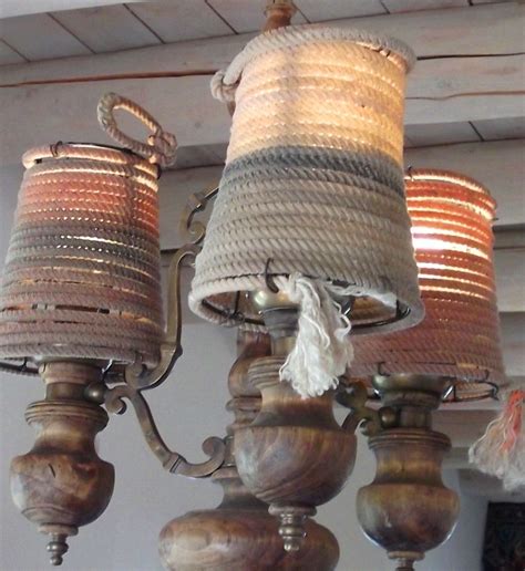 Hand Crafted Rustic Style Lamp Shade Western Rope Lamp Shade By Junk A