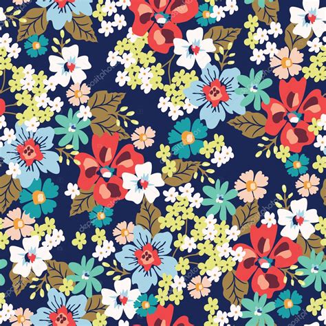 Seamless Flower Pattern — Stock Vector © Arnica83 93633976
