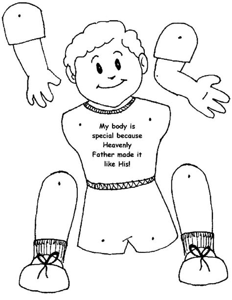 My Body Coloring Pages Preschool At Getdrawings Free Download