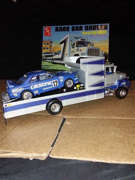 Ford Ln 8000 Race Car Hauler Plastic Model Truck Kit 125 Scale 75806 Pictures By