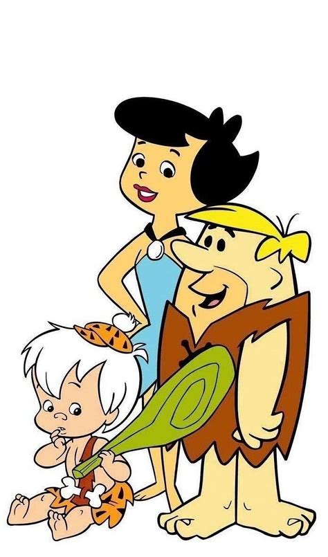 Bam Bam Betty And Barney Rubble Classic Cartoon Characters Flintstones