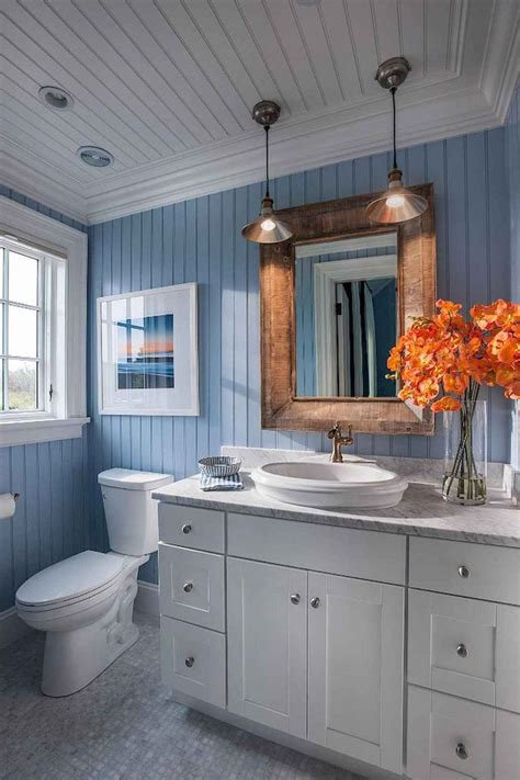 Awesome Coastal Style Nautical Bathroom Designs Ideas 13