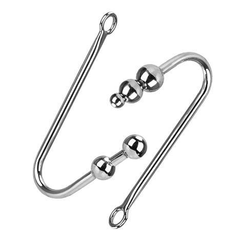 stainless steel anal dilator sex toys for men women vagina extender butt plug metal anal hook