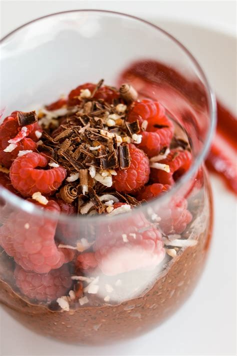 Ginger Rose Cocoa And Raspberry Chia Seed Pudding