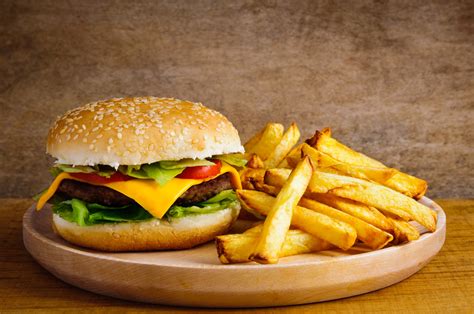 4K Hamburger Buns French Fries Fast Food HD Wallpaper Rare Gallery