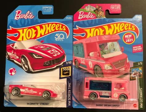 Hot Wheels Barbie Dream Camper Hw Getaways Corvette Stingray Hw