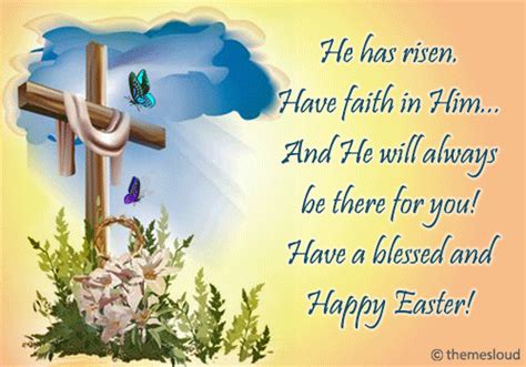 He Has Risen Have A Blessed Easter Free Happy Easter Ecards 123