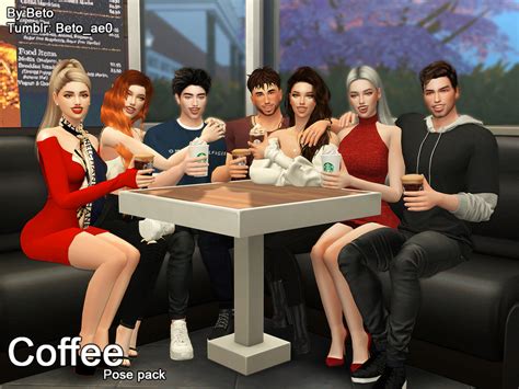 The Sims Resource Coffee Pose Pack
