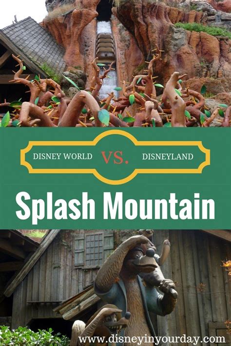 Disney World Vs Disneyland Splash Mountain Disney In Your Day