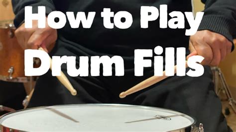 How To Play Drum Fills Drums Youtube