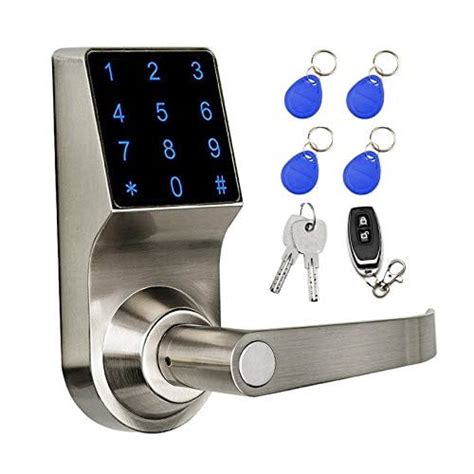 Smart Door Lock Keyless Electronic Door Lock Touchscreen With Key Fobs