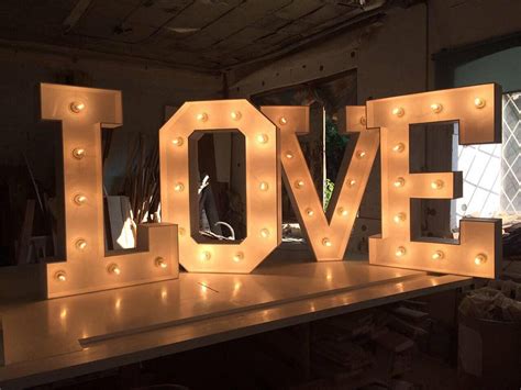 Large Light Up Letters For Wedding Jenniemarieweddings