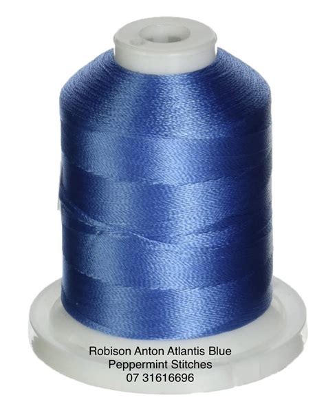 Robison Anton Atlantis Blue 2528 Rayon Machine Embroidery Thread 40wt