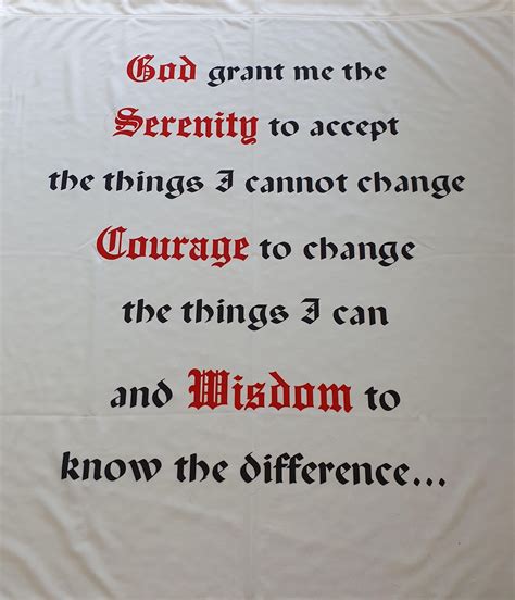 Serenity Prayer Banner Alcoholics Anonymous Aotearoanew Zealand