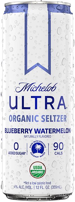 Michelob Ultra Organic Seltzer Berry Hibiscus Coconut Michelob Ultra