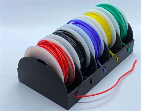 Spool Holder For 5x Awg22 Silicone Wire 3dthursday 3dprinting