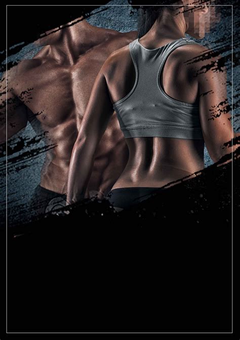 Gym Poster Background Template Gym Propaganda Poster Background