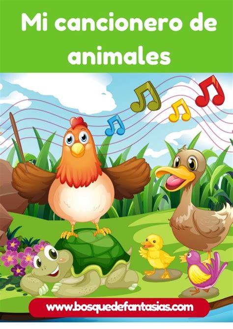 Cancionero Infantil Fichas Con Canciones De Animales Canciones
