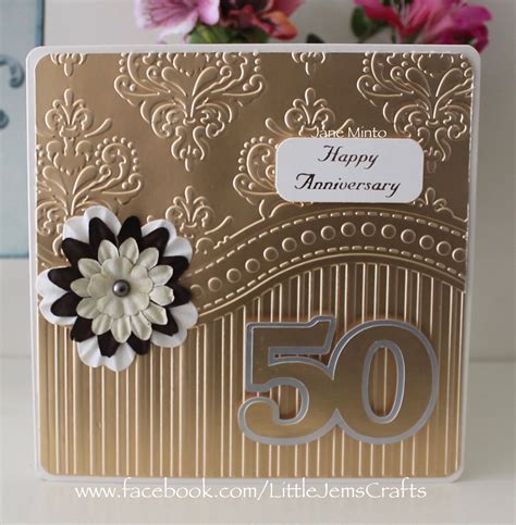 Golden 50th Wedding Anniversary Card Made With The All Occasion