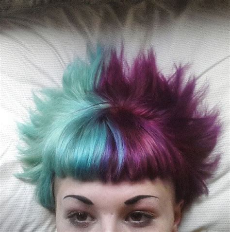 Split Second Split Dyed Hair Color Popsugar Beauty Photo 11