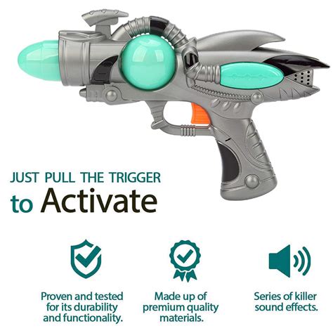 Buy Liberty Imports Galactic Space Infinity Blaster Pistol Toy Gun For