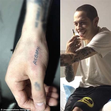 Pete davidson is reportedly in the process of removing all of his tattoos, starting with his hands. Ariana Grande and Pete Davidson get tattoos and furniture in NYC