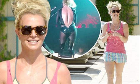 Britney Spears Wears Two Skintight Sports Bras As She Puts Las Vegas Wardrobe Malfunction Behind