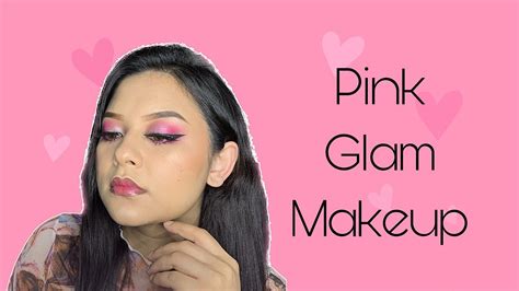 Pink Glam Valentines Day Inspired Makeup Look 2023 Youtube