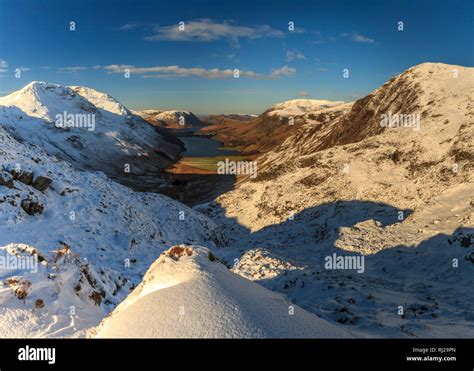 Buttermere Valley In Winter Lake District England Stock Photo Alamy