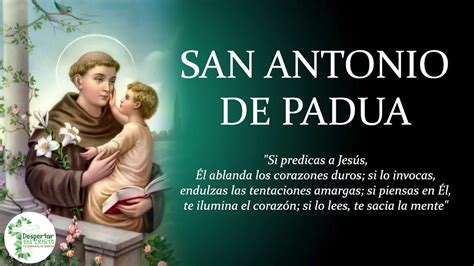 Oraci N De San Antonio De Padua Minutos Con San Antonio Youtube