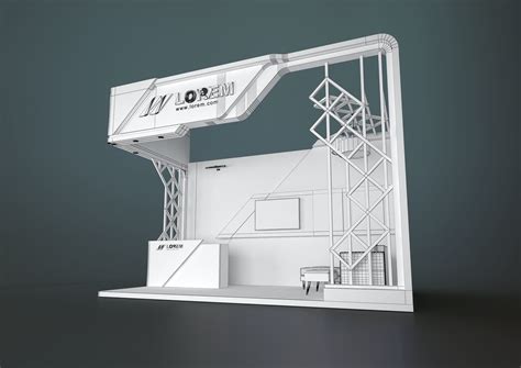 Exhibition Stand Jiip 18 Sqm 3d Model Cgtrader