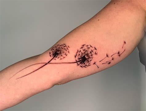 Share 69 Fine Line Dandelion Tattoo Super Hot Incdgdbentre