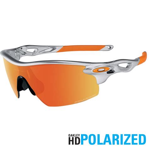 oakley radarlock pitch glasses silver frame fire iridium polarized sigma sports