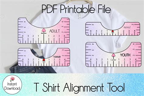 free printable t shirt alignment tool portal tutorials