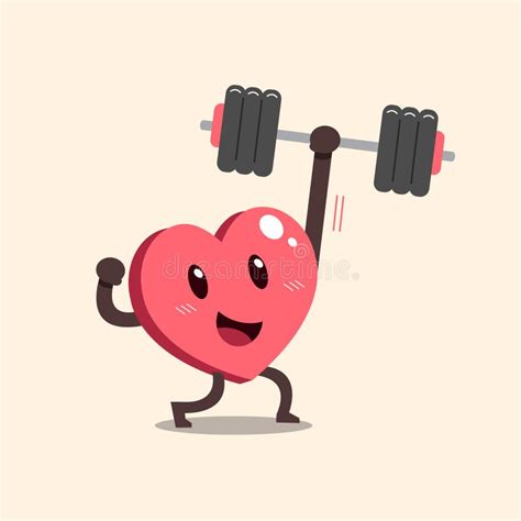 Heart Cartoon Exercise Funny Stock Illustrations 536 Heart Cartoon