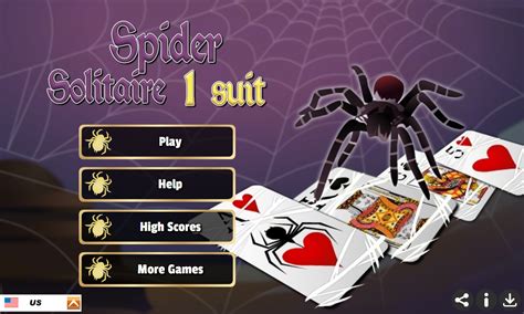 🕹️ Play 1 Suit Spider Solitaire Game Free Online Fullscreen Single