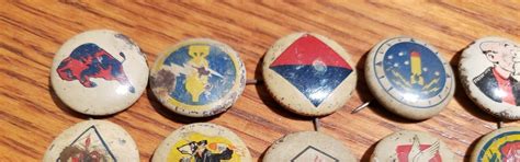 14 Vintage Kelloggs Pep Pins Military Squadron Insignia Ebay