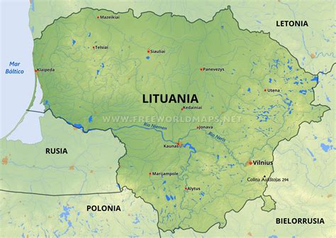 Mapa De Lituania