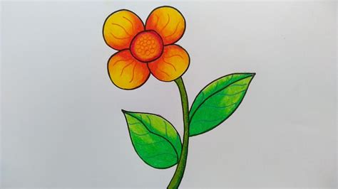 Gambar Bunga Berwarna Yang Mudah Ditiru Gambar Bunga Riset