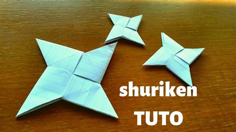Origami Shuriken en Papier Facile TUTO - YouTube