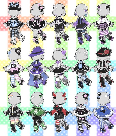 Pastel Goth Outfit Adoptables Closed By Horror Star On Deviantart