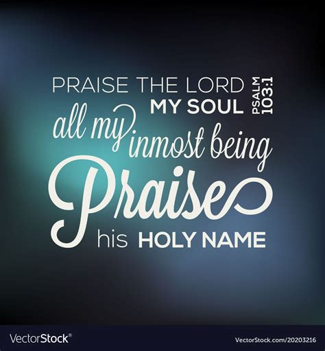 Bible Quote From Psalm Royalty Free Vector Image