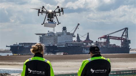 Behind The Scenes Look Drone Delivery In Rotterdam Port To Pioneering