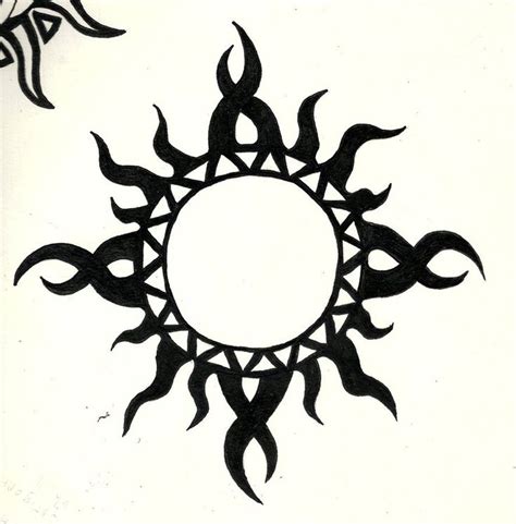 Tribal Sun Tattoo Verison By Highlanderphill On Deviantart Another