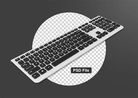 Premium Psd Modern Computer Keyboard Isolated On Transparent Background