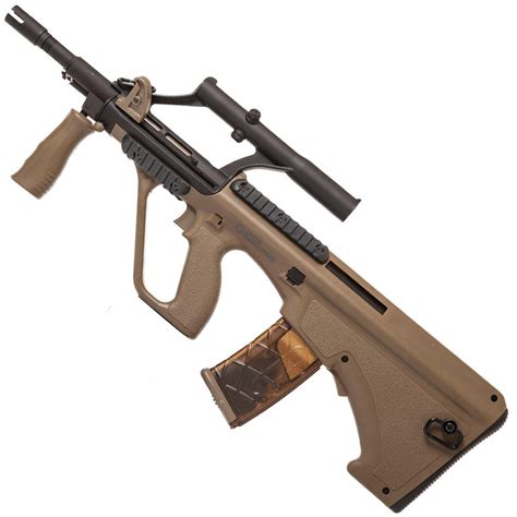 Asg Pl Steyr Aug A1 Compact Tan Airsoft Rifle Golden Plaza